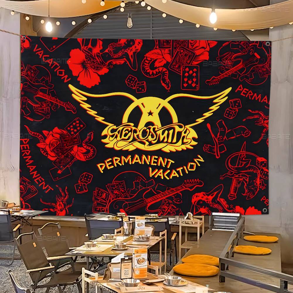 Commercial Printing Companies Usa - Klassische Rockband A-Aerosmith Hochwertig Bedruckte Werbeflagge