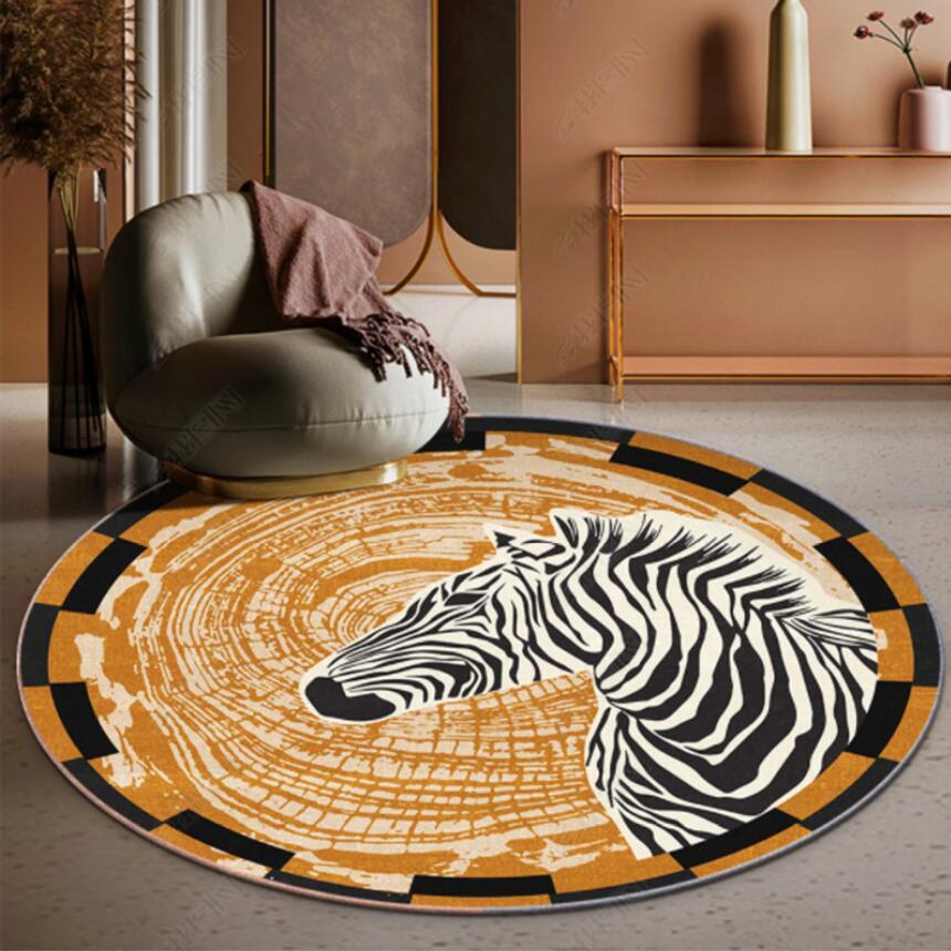 Commercial Fabric Printing - Moderne Zebra Tiger Leopard Print Teppich