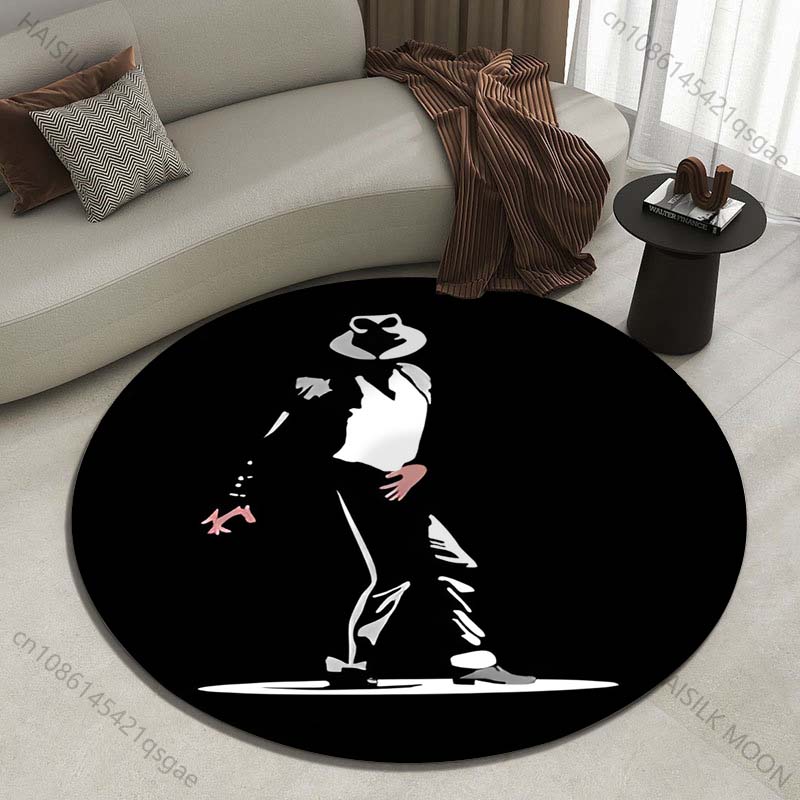 Commercial Printing Images - Ikonisches Kunstbild mit Tänzer-Silhouette. Bedruckter runder