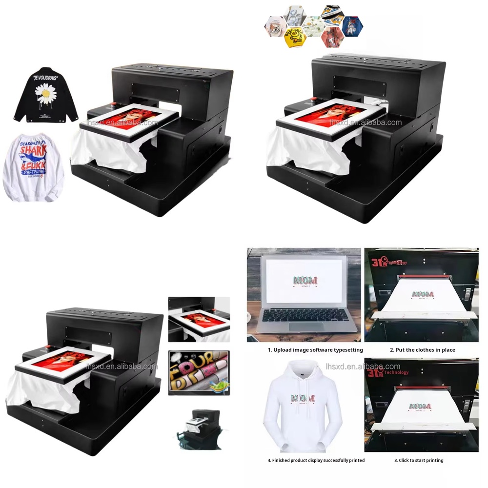 Uv Flatbed Printer - UV-Flachbettdrucker für T-Shirt-Druckmaschine Textildruckausrüstung Direktdruck auf