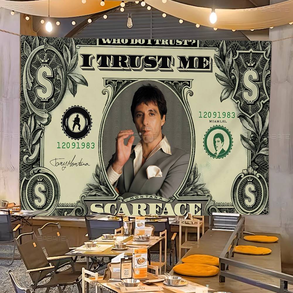 Commercial Printing Companies Usa - Retro S-Scarface Fortschrittlicher Druck Kommerzielle Werbeflagge