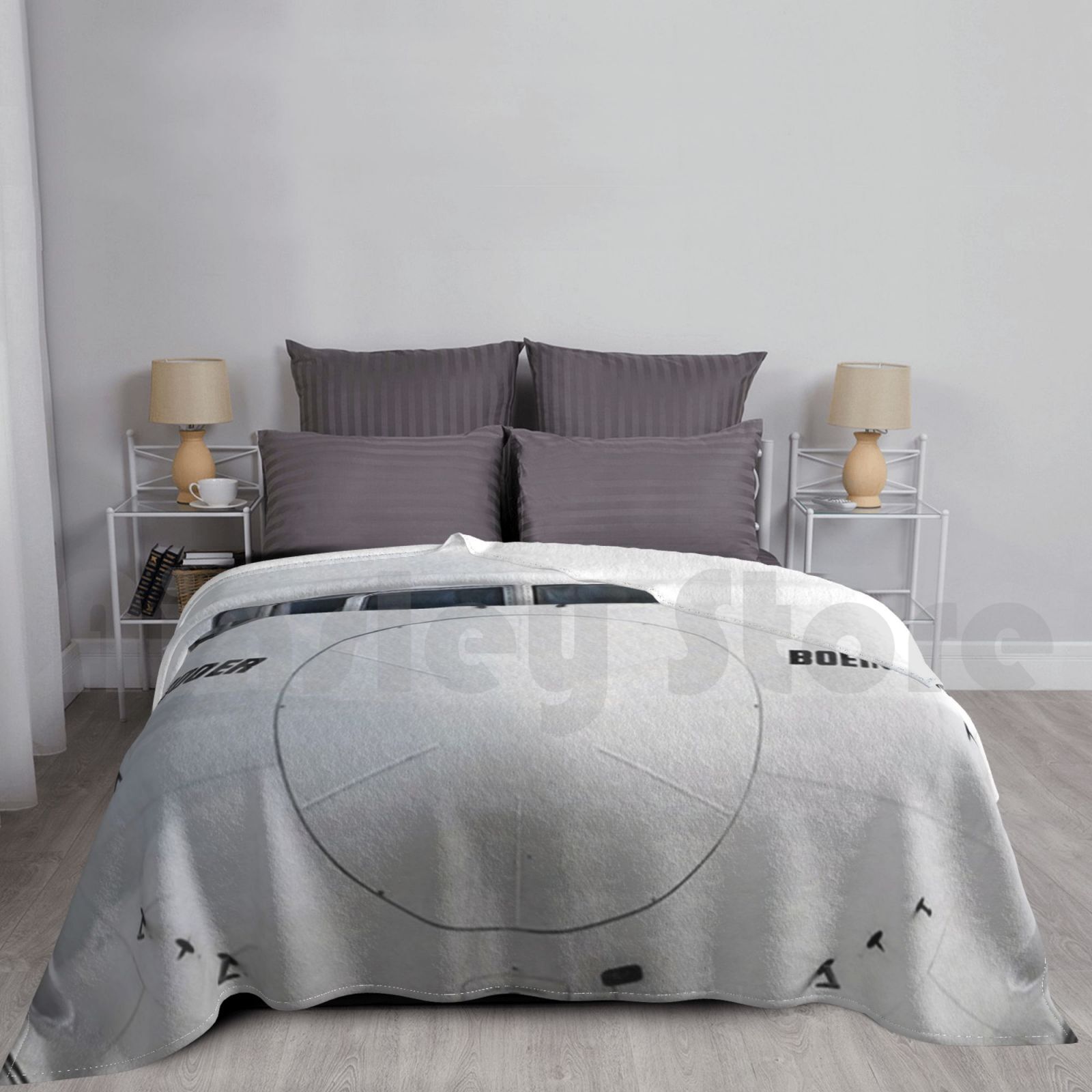 Commercial Fabric Printing - Boeing 777-Decke mit Nasenansicht, modisch, individuell,