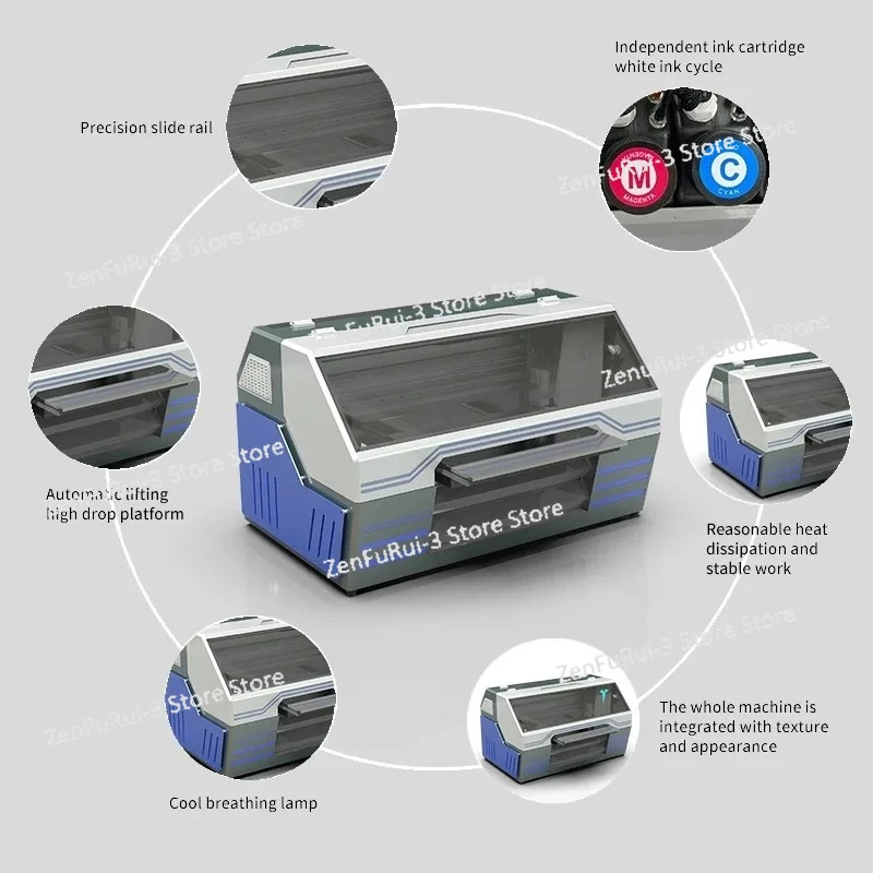 A2-Format UV-Flachbettdrucker  – Uv Flatbed Printer Bewertung und Preis