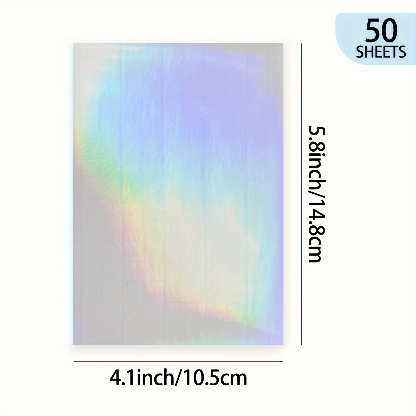 50 Blatt holografische Regenbo – Laminator Cold Roll Bewertung und Preis